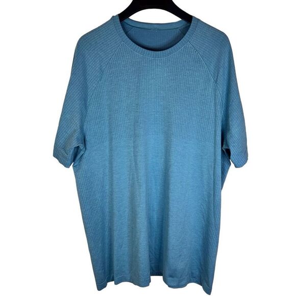 Lululemon Athletica Men’s Swiftly Metal Vent Tech Athletic Blue Top Size XXL - Picture 1 of 7